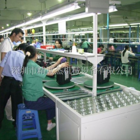 无动力环形滚筒组装线 （组装电池）