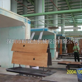 美式链条输送线，干式喷柜